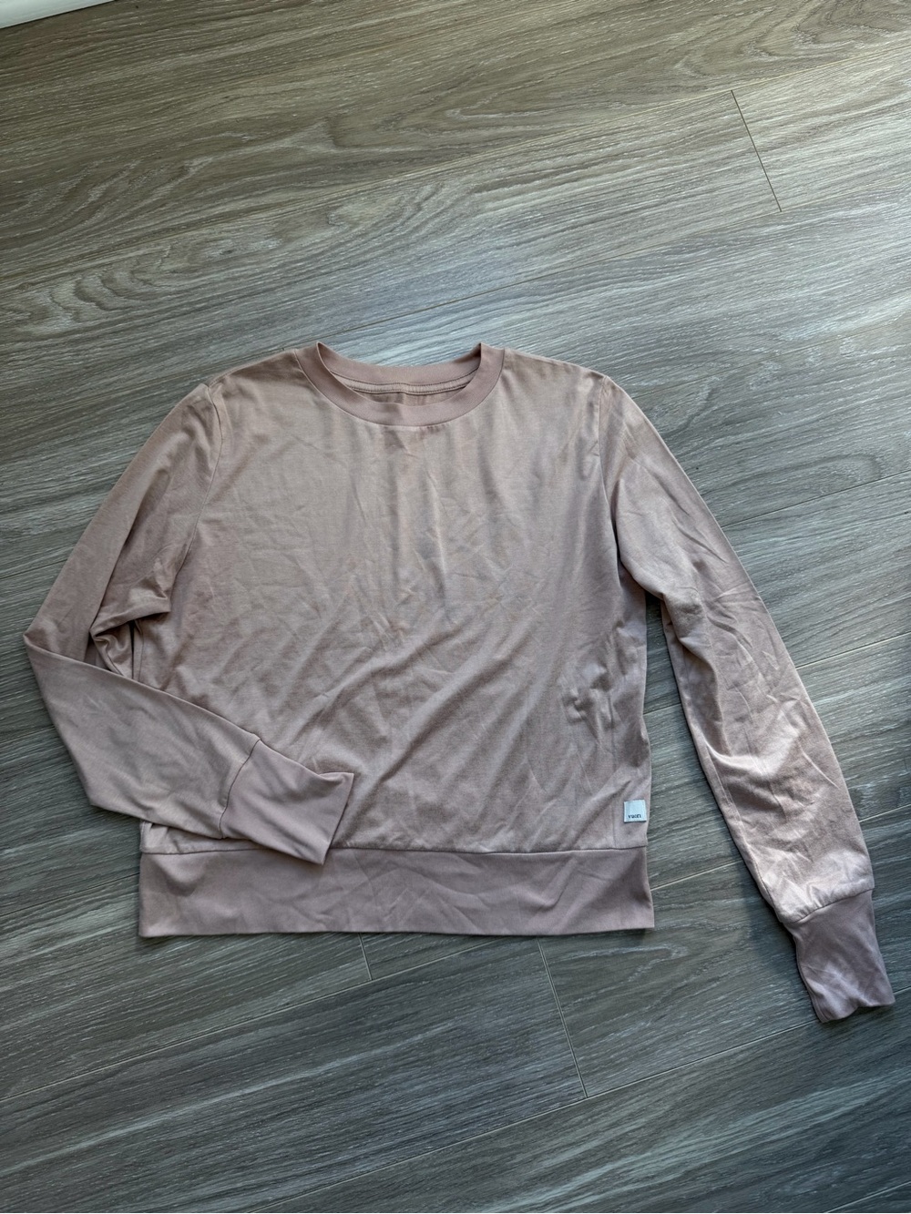 Vuori Women’s Daydream Crew Rosewater Heather Sz S EUC